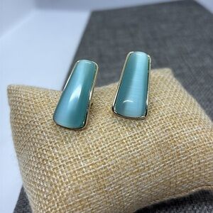 Roberto RFM Simulated Cat Eye Glass Earrings